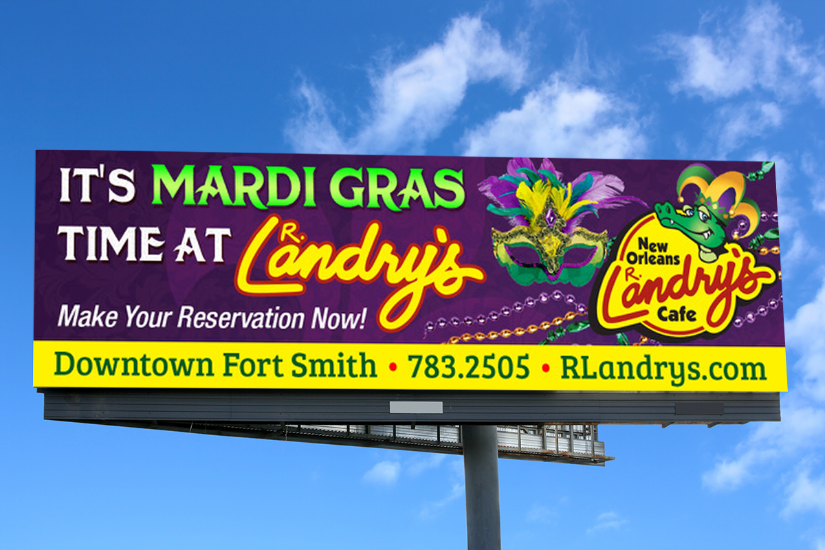 Mardi gras billboard
